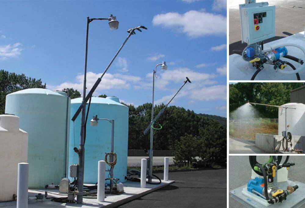 GVM Pedestal Pre-Wet Systems